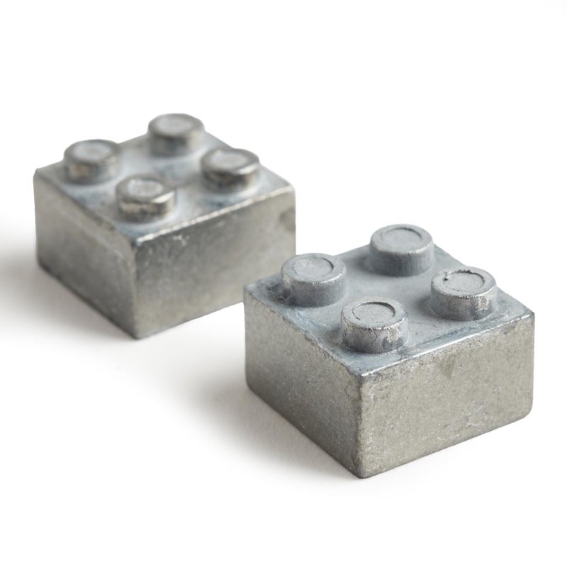 Pinewood Pro Zinc Brick Weight Set for Pinewood Derby and Brick Derby Race Cars | Set of Two LegoÂ®-Compatible zinc Bricks add .88oz (.44oz Each) to Your Next Winning Derby car - Image 1